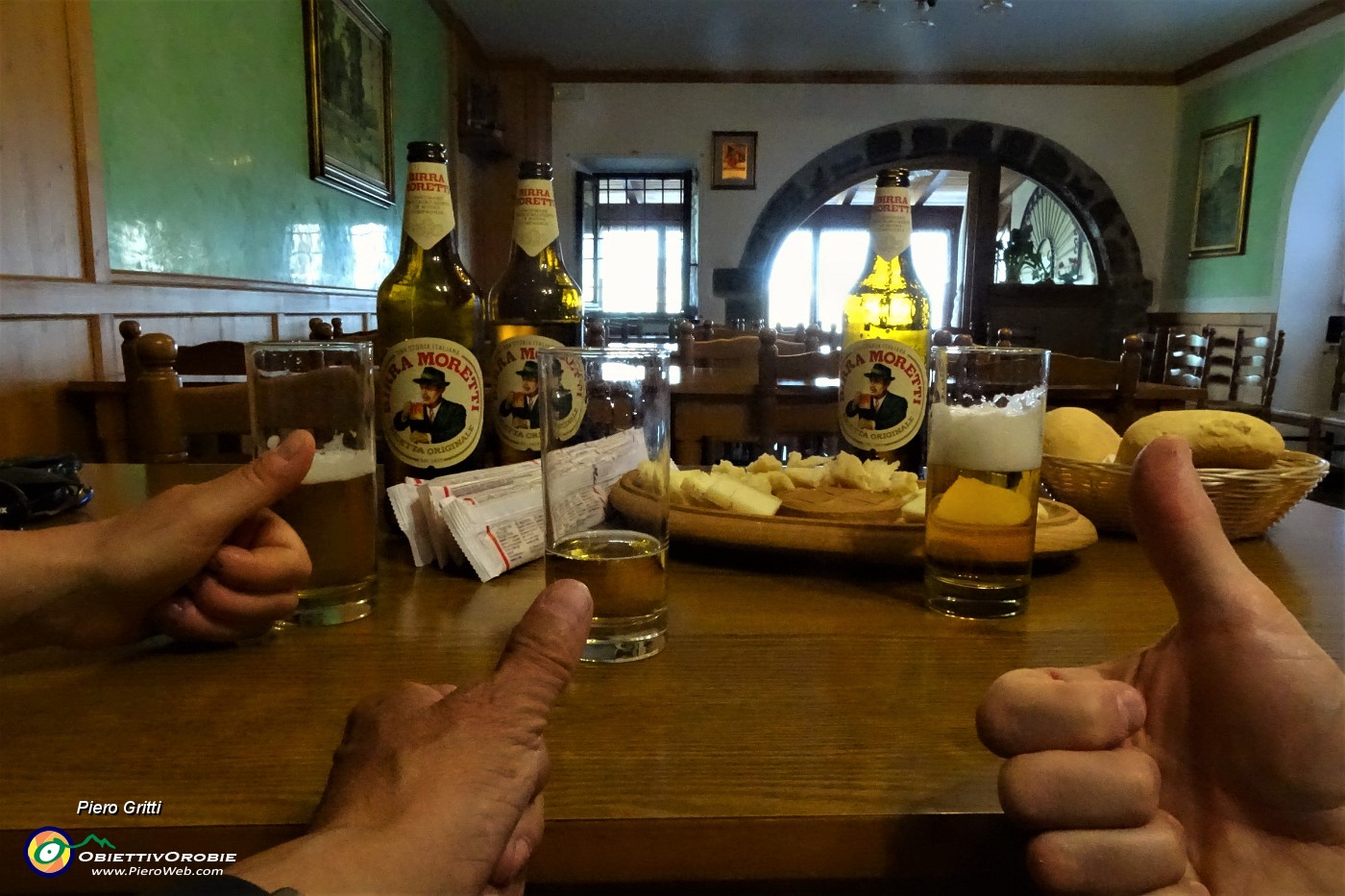152 Un meritato ristoro alla Trattoria Begnis della Pianca !.JPG